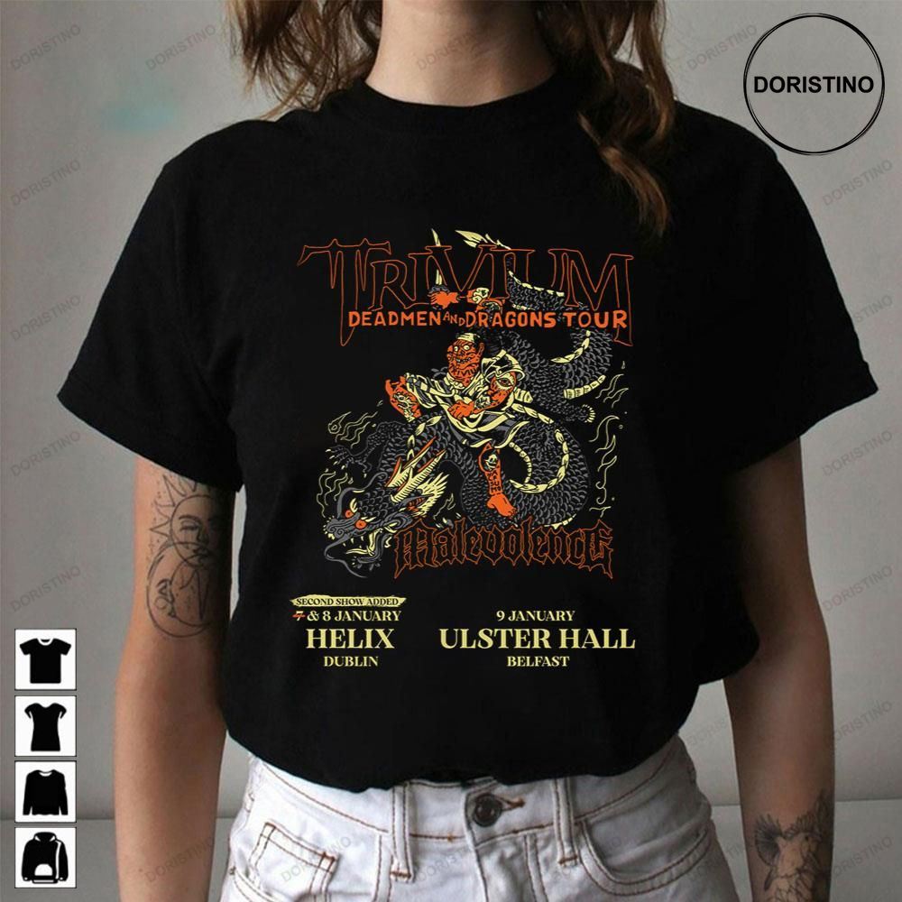 Deadmen And Dragons Trivium Limited Edition T-shirts